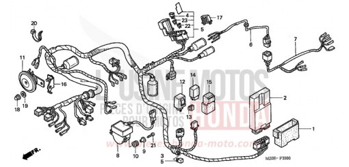 WIRE HARNESS GL1500C2 de 2002